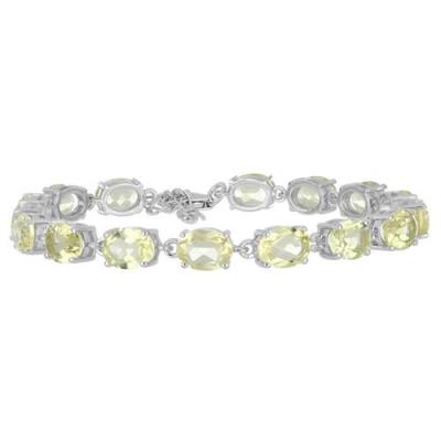 REAL LEMON TOPAZ GEMSTONE BRACELET IN 925 SILVER 